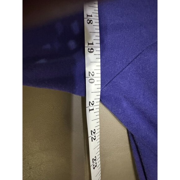 Harley-Davidson Ladies Performance Long Sleeve Shirt XL Purple/White Cotton Blen - Picture 8 of 8